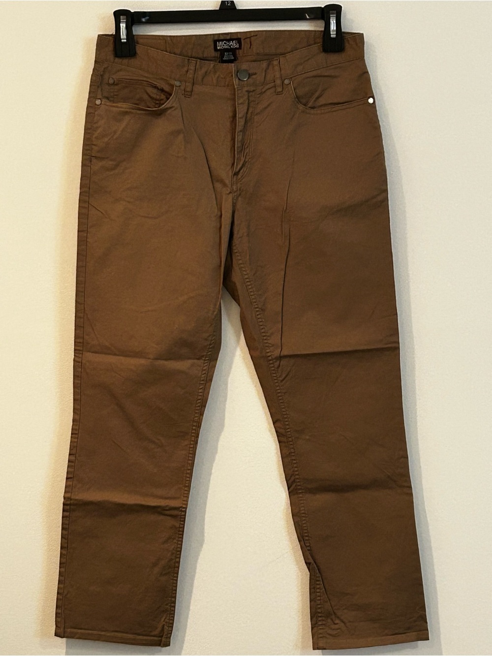 Michael Kors Men’s Slim Straight Brown Jeans